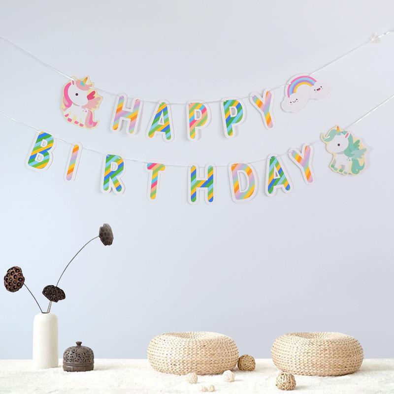 New Style Astronaut Cartoon Birthday Party Banner