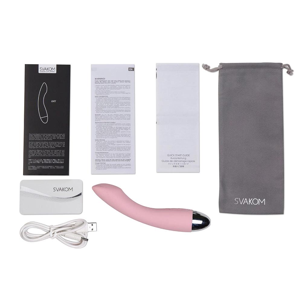 G-Spot Vibrator - Svakom Amy G-Spot Vibrator Pale Pink