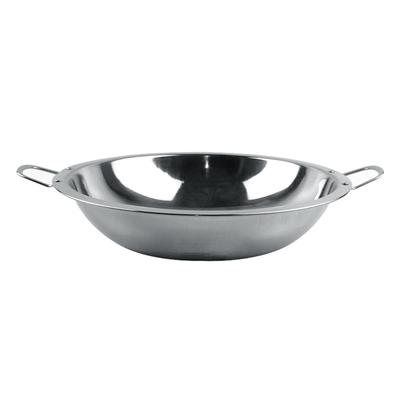 Pentola per Zuppa in Acciaio Inossidabile Binaurale Grande Capacità Bordo Ampio Basso per Casa Attività