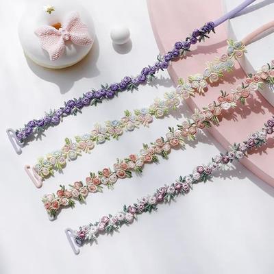 Abnehmbare florale BH-Träger Elastischer Lingerie-Trägergürtel Florale Schultergurte Hochzeitsfeier Kleid