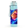 1PC Galaxy Space Nebula Abstract Print 750ml Color Plastic Sports Water Bottle Leakproof Flip Straw Lid Suitable for Sports Office Home Use