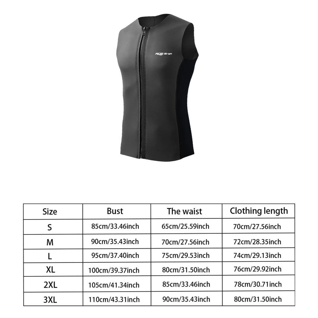Wetsuit Top Wet Suit Front Zip Snorkeling Vest,Zipper Diving