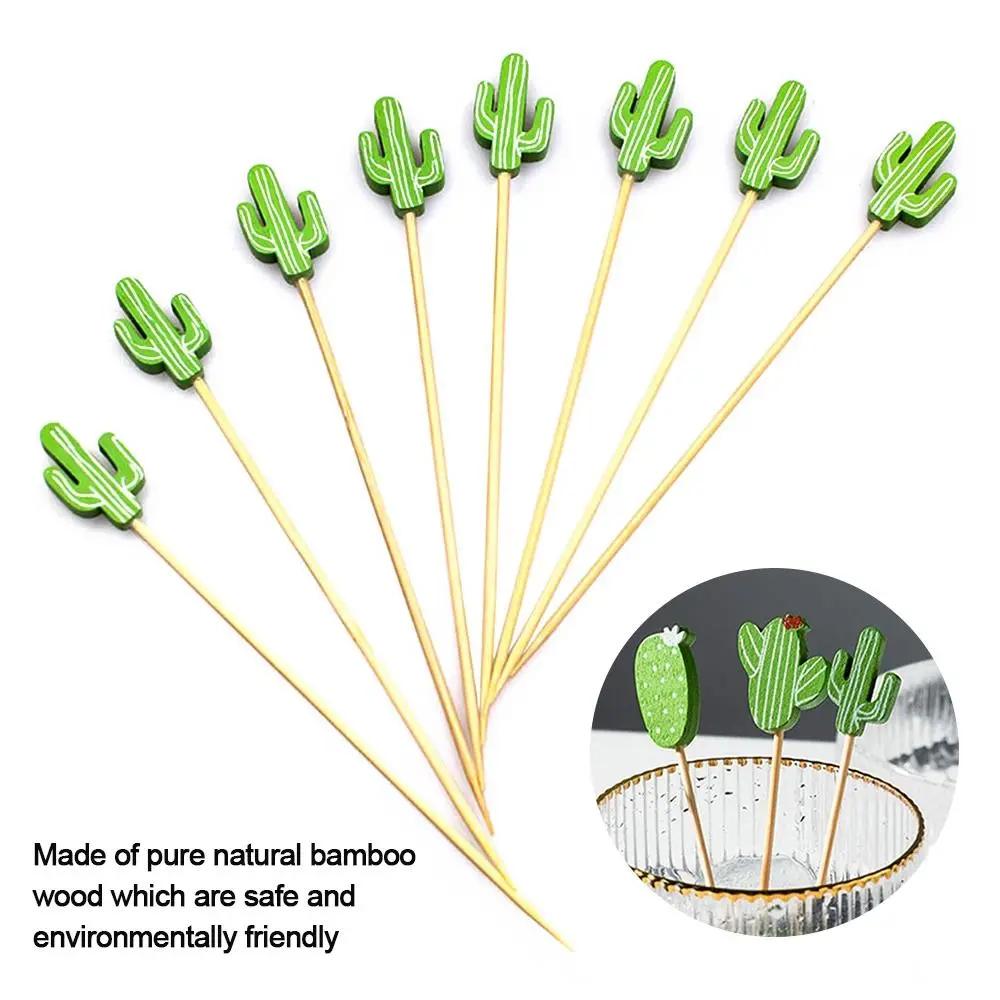 Sticks Salad Sandwich Toothpicks Cupcake Fruit Fork Handmade Toothpicks Fruit Sticks Bamboo Picks Food Fruit Cocktail Decor