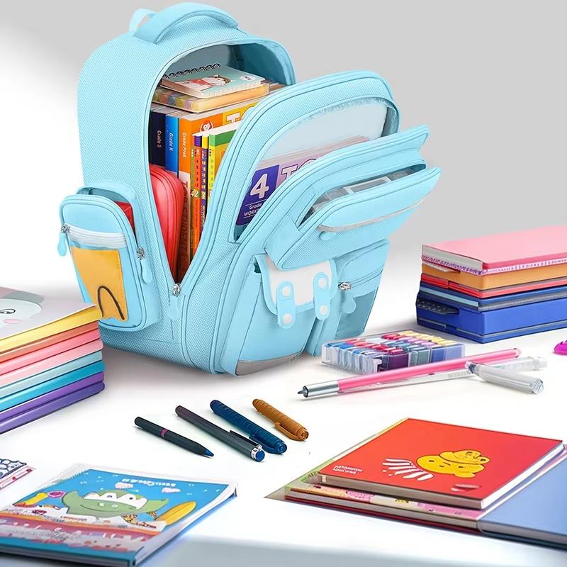 Cute Cartoon Kids Large Capacity Backpack Set Kawaii Anime School Bag For Children