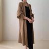 Autumn and winter new medium and long knitted cardigan women's loose lazy style commuting versatile sweater jacket