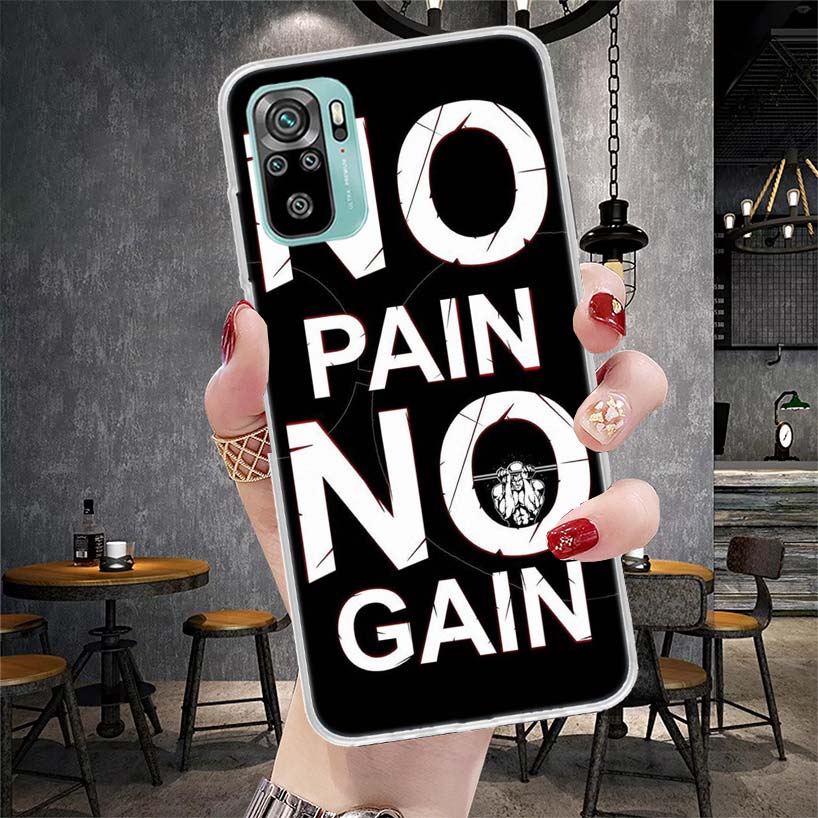 Bodybuilding Gym Fitness Muscle Soft Phone Case For Xiaomi Redmi Note 15 14 14S 13 12 Pro Plus 12S 11 11S 11E 10 10S 11T 5G Fund