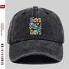 Boys Will Be Boys Skateboard Graphic Washed Baseball Cap Denim Adjustable Sun Hat for Unisex