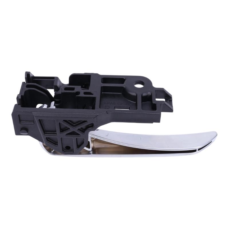 Clip-Mount Interior Door Handle Assembly 6920602380C0 for 2020-2024 Hiace with Silver Lever and Textured Black ABS Housing Frame