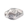 S999 Sterling Silver Small Irregular Flower Polygon Beads for DIY Red String Bracelet - 3D Through-Hole Pure Silver Accessories