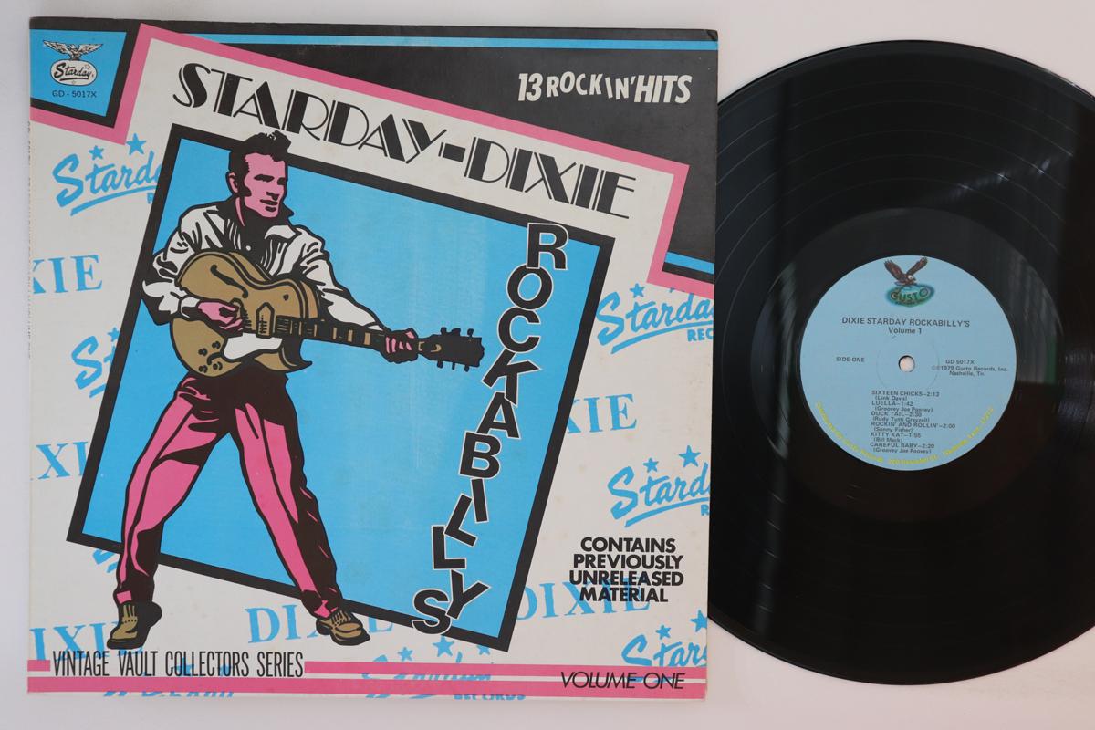 

LP Record VARIOUS Stardaydixie Rockabillys Volume On GD5017X GUSTO 1979 US Rock Used