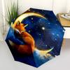 Moon Fox- Automatic Umbrella, Four Seasons Portable Folding Umbrella, Suitable for Men and Women, Travel, Daily Compact Umbrella, Outdoor Ac