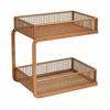 Double-Layer Desktop Storage Rack Desktop Organizer Countertop Rack  Kitchen Counter