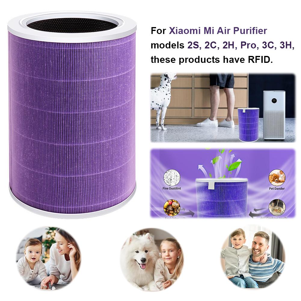 Replacement HEPA Filter with Activated Carbon Air Purifier Filter for Mi Air Purifier 3C 3H 2C 2H 2S Pro
