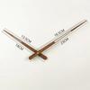 Spain Wood Long Pointer Central Movement Black Walnut Diy Wall Clock Hands Huge Clock Hands Brass Large Torque Mechanism