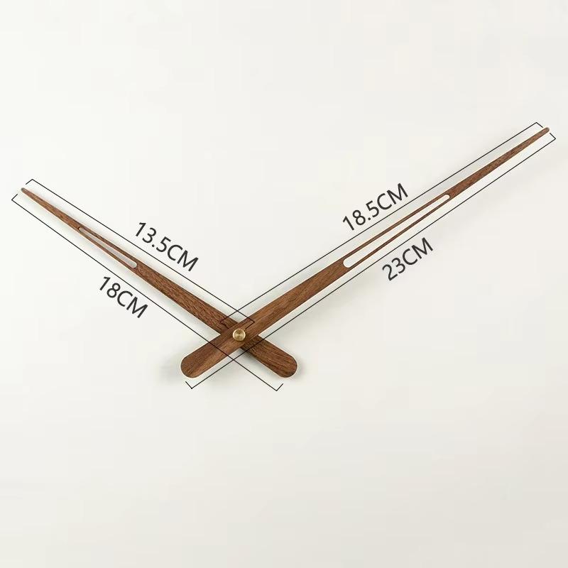 Spain Wood Long Pointer Central Movement Black Walnut Diy Wall Clock Hands Huge Clock Hands Brass Large Torque Mechanism
