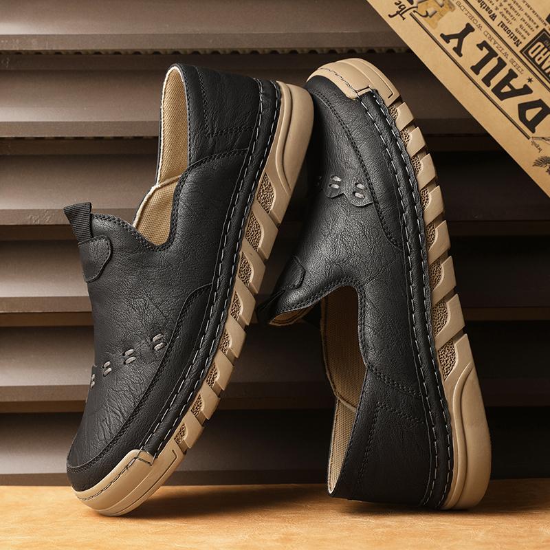 Fashion Comfy Driving Casual Flats Fashion Style Men's Loafers Fashion Outdoor Lazy Shoes Slip on Male Driving Shoes Handmade Moccasins