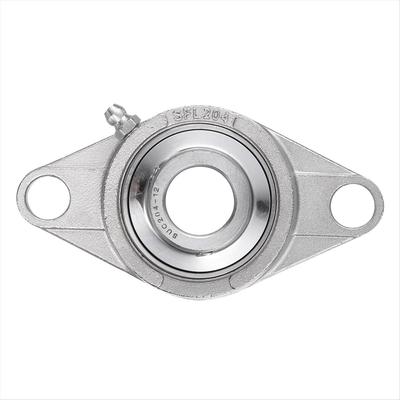 2025+ 2 Pcs SUCFL204-12 Pillow Block Bearings 3/4 Inch Bore Self Alignment, Solid Cast Iron Base Mounted Chrome Steel Bearings