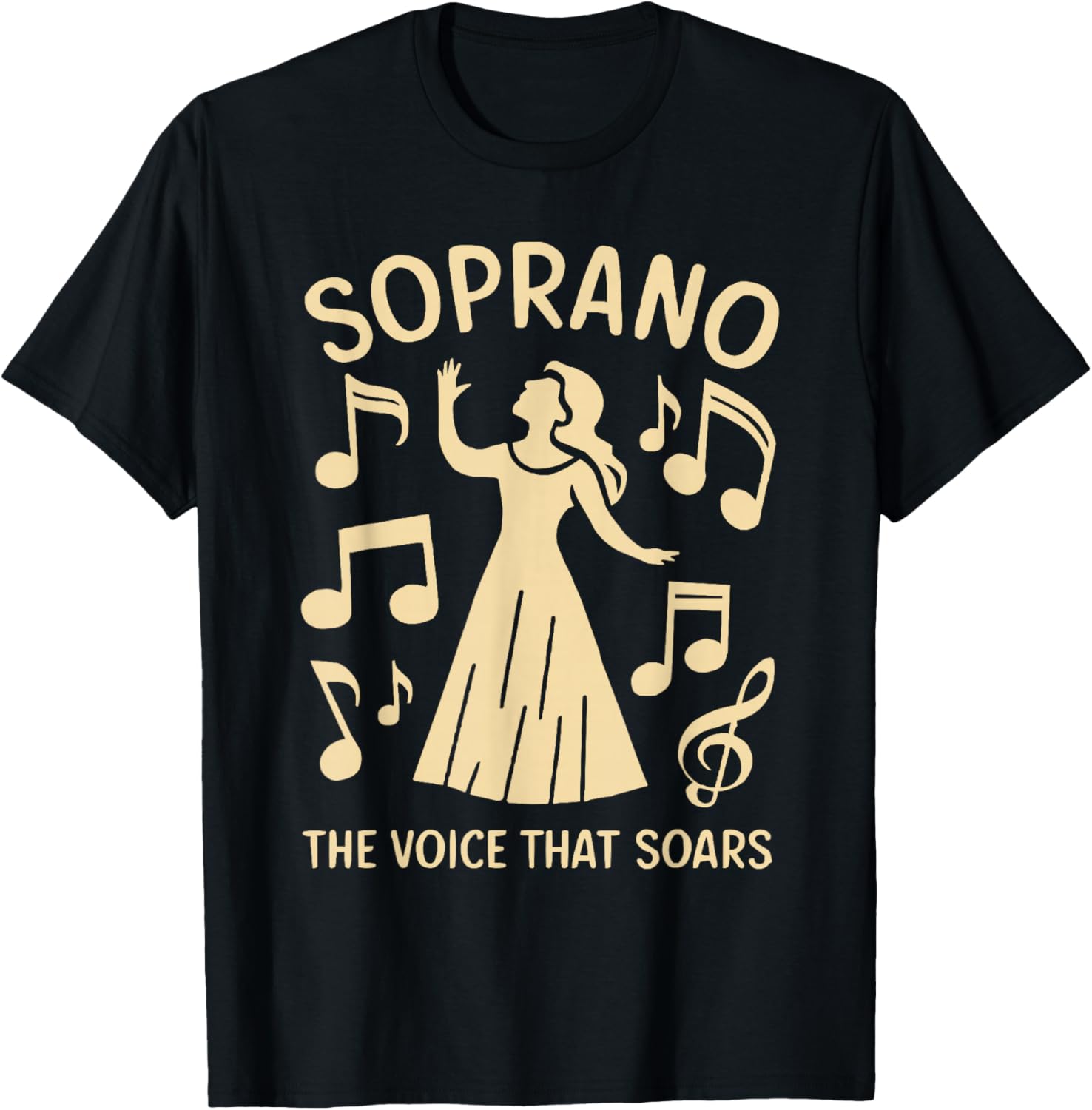 Soprano Singer Vocal Range Vocalist Voice Singing Choir T-Shirt S разноцветный