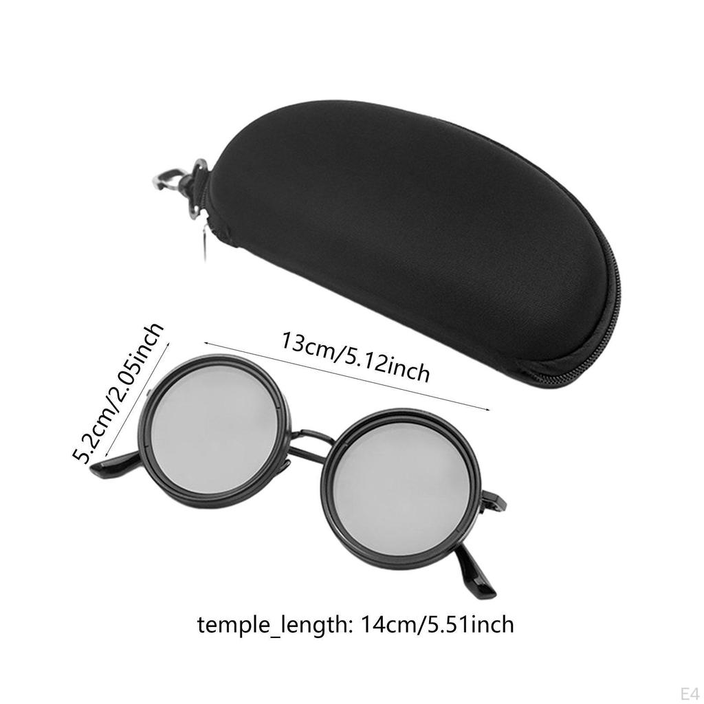 Adjustable Tint Sunglasses Beach Fashion Decoration Eyewear Round Polarized Glasses for