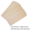 10 Stück Lindenholzplatten für Miniaturmodelle, Unfertige Holzflugzeuge und Hausprojekte