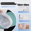 100Pcs Hat Liner Sweat Absorbing Pad Hat Liner Absorbent Sweat Pad Sweatband for Sports Running Cycling Hiking Golfing