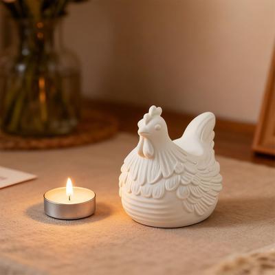 Chicken Resin Mold 3D Hen Silicone Candle Stand Molds Resin Casting Mould for Making Storage Containers Plaster Cement Ornaments