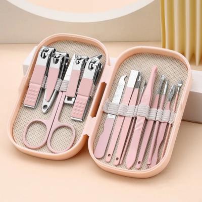Set Manicure & Pedicure 14 Pezzi/set Acciaio Inossidabile Forbicine per Unghie Tagliaunghie Rimuovi Cuticole Pelle Morta Per Uomo Donna