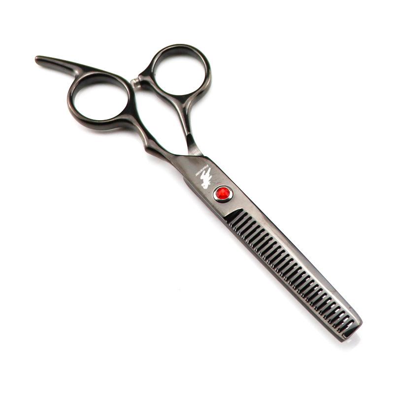 Hair Scissors 6" Japan Stainless Purple Hair Cutting Scissors Barber Thinning Shears Haircut Set for Hairdressing Dropshipping
