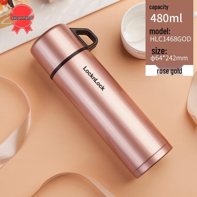 Lock&Lock LHC1468 Portable 316 Stainless Steel Insulated Bottle
