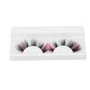 1 Pair 18mm Colored False Eyelashes Cosplay Costume Party Long Curly Pink Glitter Fake Eyelashes for Women G5X01‑2