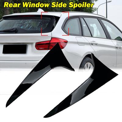 1 Pair Glossy Black Rear Window Canard Air Splitter Diffuser For BMW 3 Series F31 Touring Wagon 2012-2018