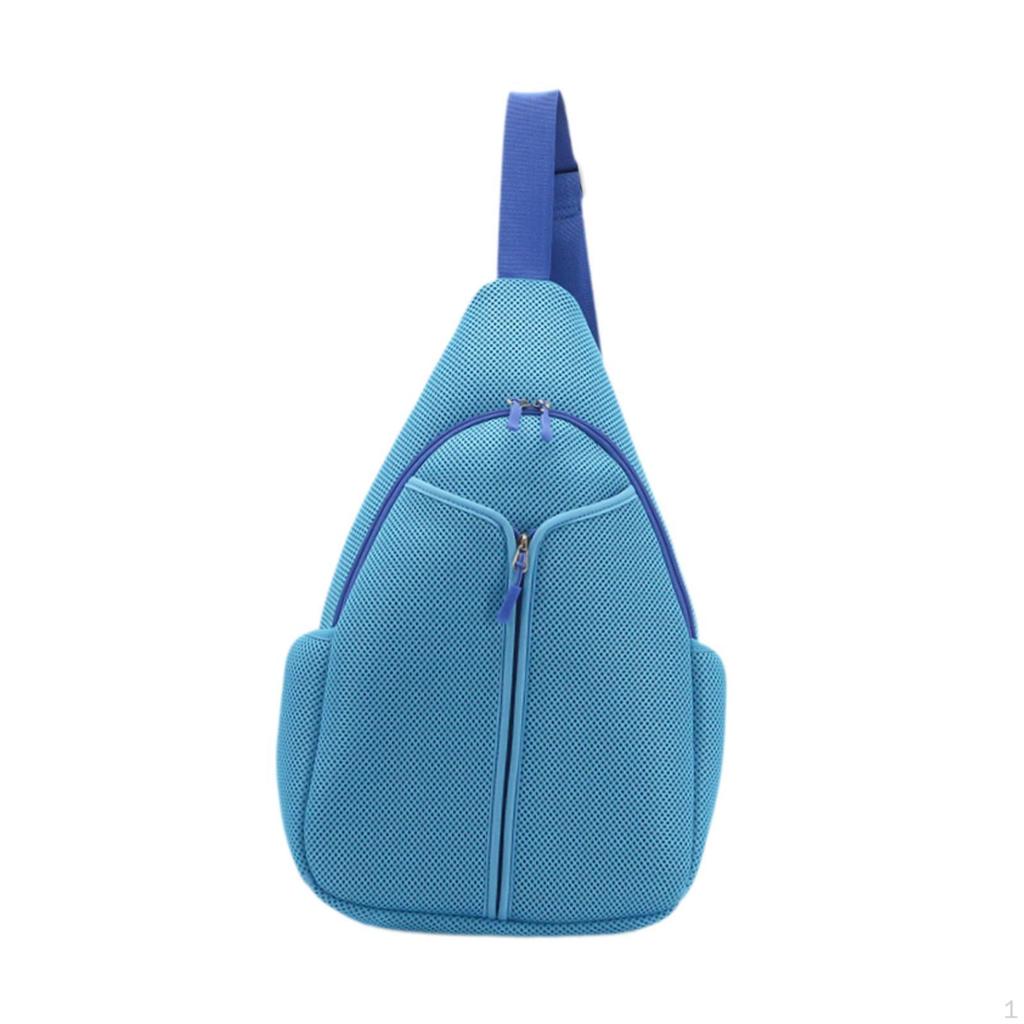 Sling Bag Tennis Breathable Adjustable Lightweight Crossbody Backpack for Badminton Rackets