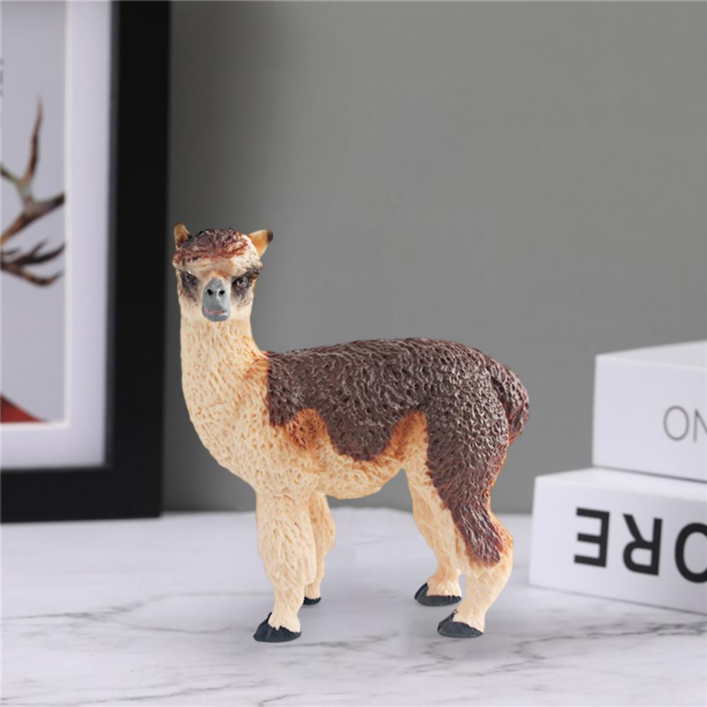 Animal Figurine Realistic Alpaca Goat Deer Ostrich Horse Forest Woodland Creatures Figure Kids Educational Wild Animal Toy