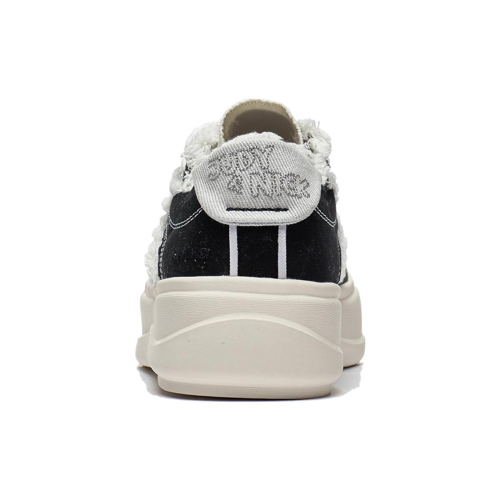 New Disney X LiNing Honey Platform Anti Slip Wear Resistant Low Top Sports Casual Shoes Women's Black White AGCT042-1
