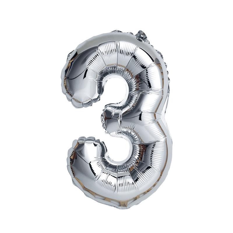 32-Inch Digital Aluminum Balloon for Baby's First Birthday Celebration Decor