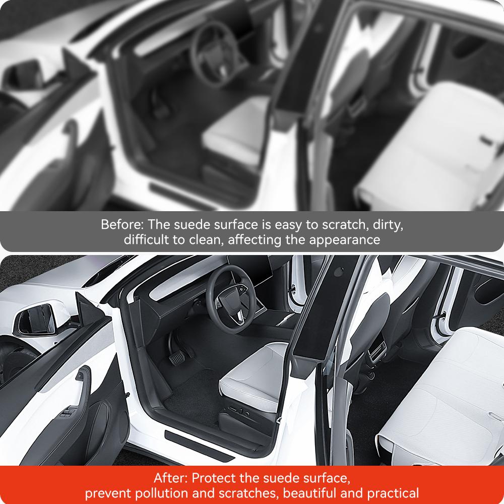 YZ For Tesla Model Y Juniper 2025 New Leather Trunk Mats Fully Surrounded Waterproof Non-Slip Liner Custom Floor Mat Accessories