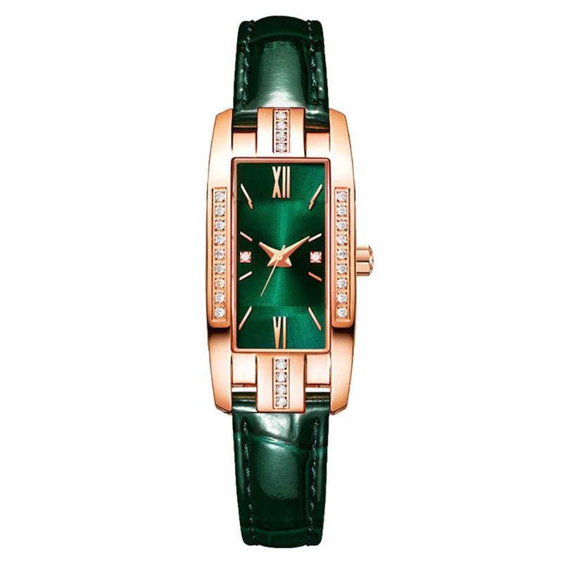 Drainage small green watch with diamonds small square women s watch women s watch retro fashion women s watch watch