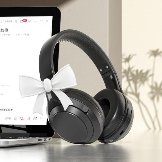 1/2 Pairs Headphone Silicone Bow Decoration Universal 3D Headset Decorative Bow Clip Women Headphone Attachment Accessory