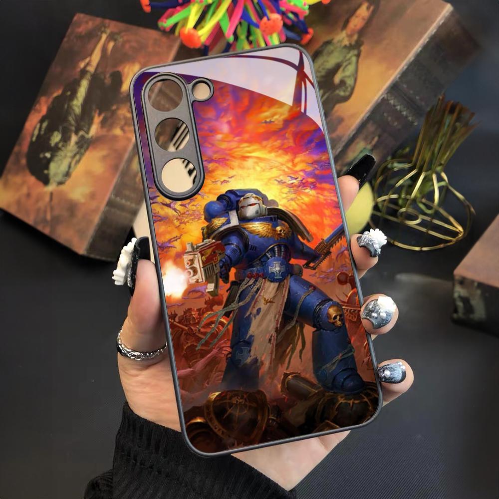 W-Warhammerss 40k Game Phone Case For Samsung Galaxy S24 S23 S22 S21 S20 A24 A34 A54 A53 Note20 M54 Fe Ultra Plus Glass