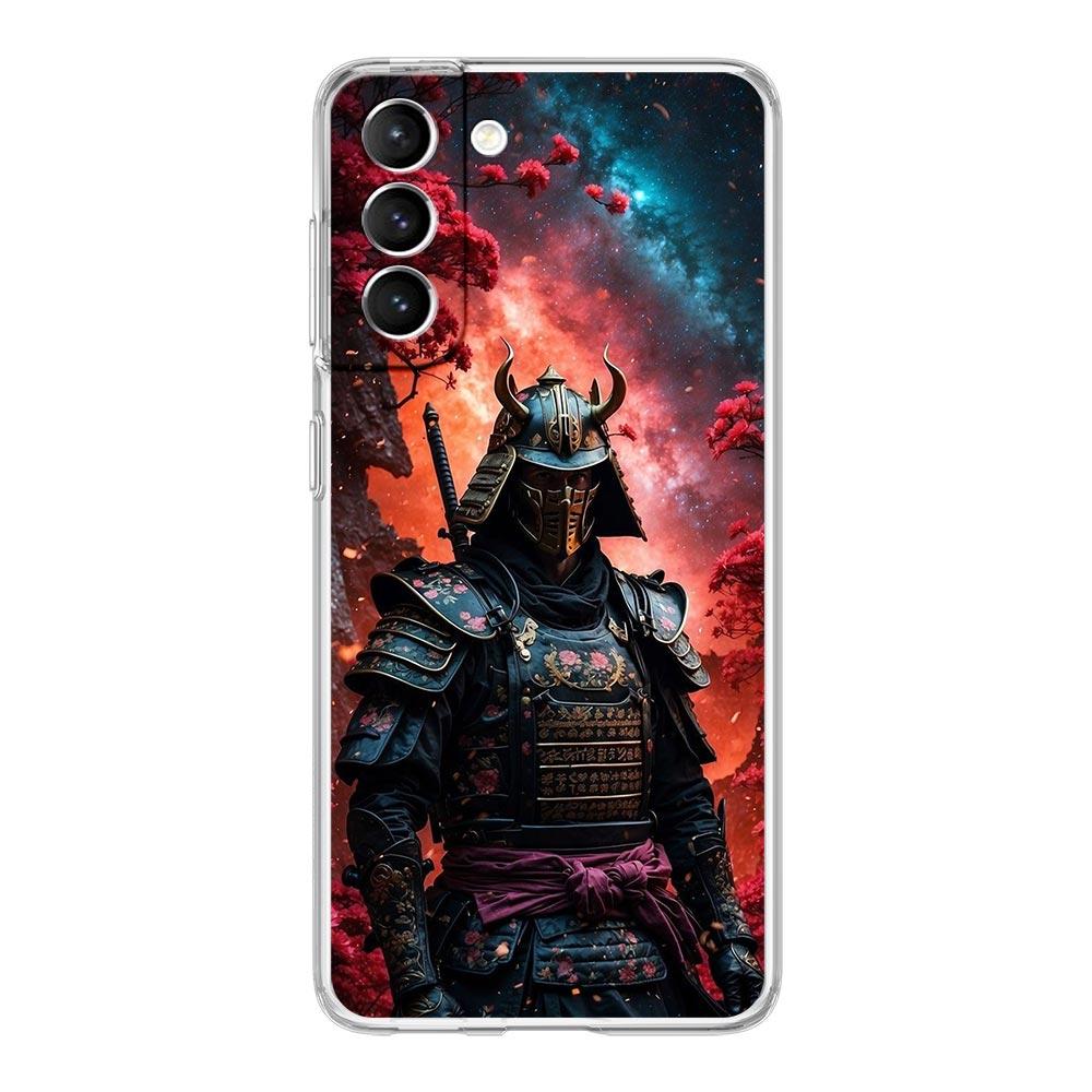 Handyhülle für Samsung Galaxy S25 S24 S23 FE S22 Ultra S20 S21 5G S10 Plus S10E Weiche Klare Hülle Japanische Samurai-Kunst