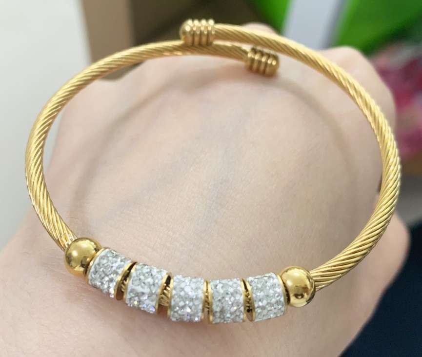 Gold Color Knot Bracelet for Women, Tie The Knoted Cuff Bangle Stainless Steel, Charm Bridesmaid Wedding Jewelry
