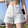 White Denim Shorts for Women, Summer 2026 New Model, High-waisted, Slimming, Loose, Wide-leg, Sexy A-line Shorts