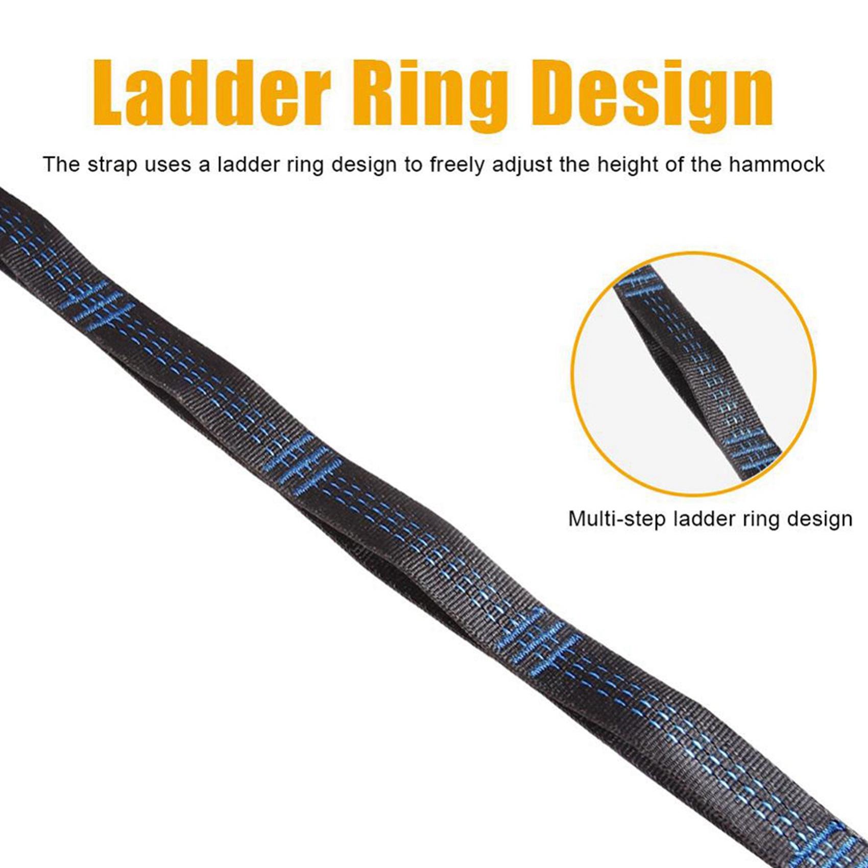 

Good-8 Pcs 5-Ring High Load-Bearing Hammock Straps Reinforced Polyester For Home Outdoor Hammock-Orange помаранчевий