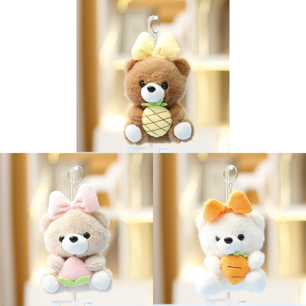 Adorable Plush Bear Pendant For Bag Kids Gift With Highquality Material
