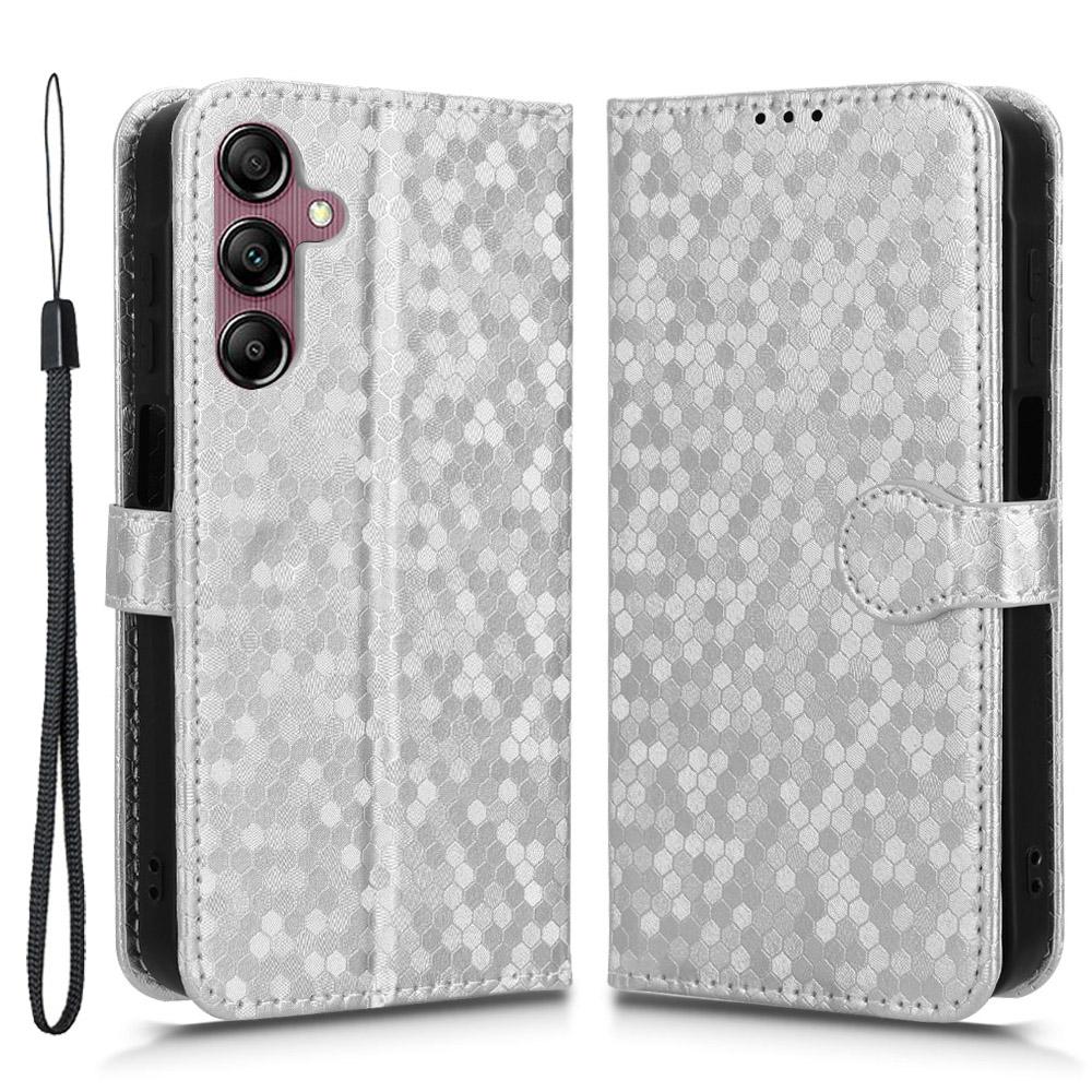 For Samsung Galaxy A15 4G/A15 5G Case Dot Imprinted Leather Shockproof Phone Stand Cover