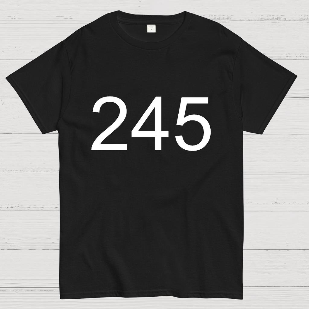 Number 245 Game Movie Cotton Summer Casual Cool Loose T-Shirt