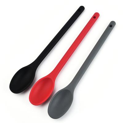 Silicone Spoon Kitchen Cooking Integrated  Spoon For Food Stirring Restaurants Hotels