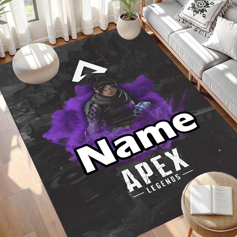 Custom Name Personalized Apex Legends Print Carpet, Versatile Home Decor Rug, for Playroom, Apartment, Balcony, Entryway, Hallway Gift