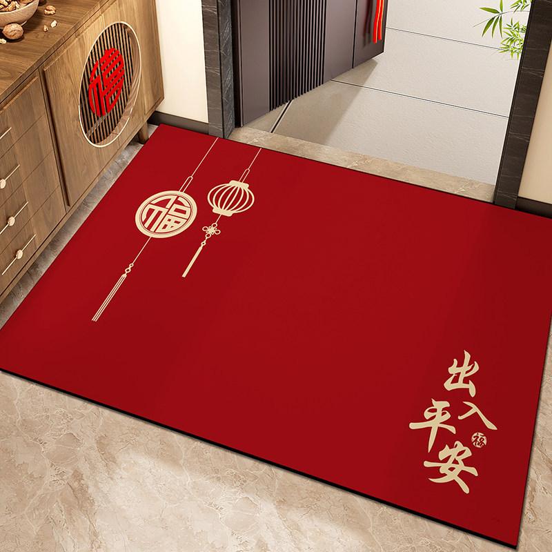 

Simple New Year S Bathroom Water-Absorbing Diatom Mud Floor Mat Non-Slip Mat Bathroom New Decorative Floor Mat Spot 40*60cm