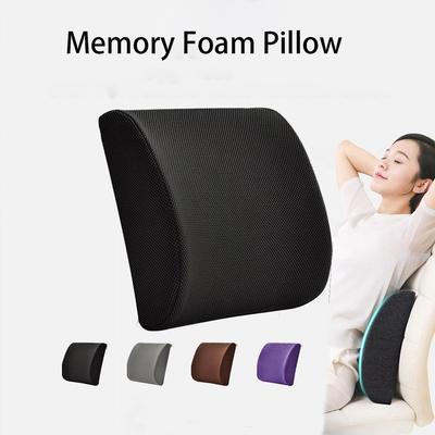 Multi-purpose Lumbar Support Pillow Memory Foam Travel Pillow New Back Waist Cushion  Office Chair